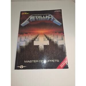 Metallica Master Of Puppets Guitar/Vocal Sheet Music Book With Tablature